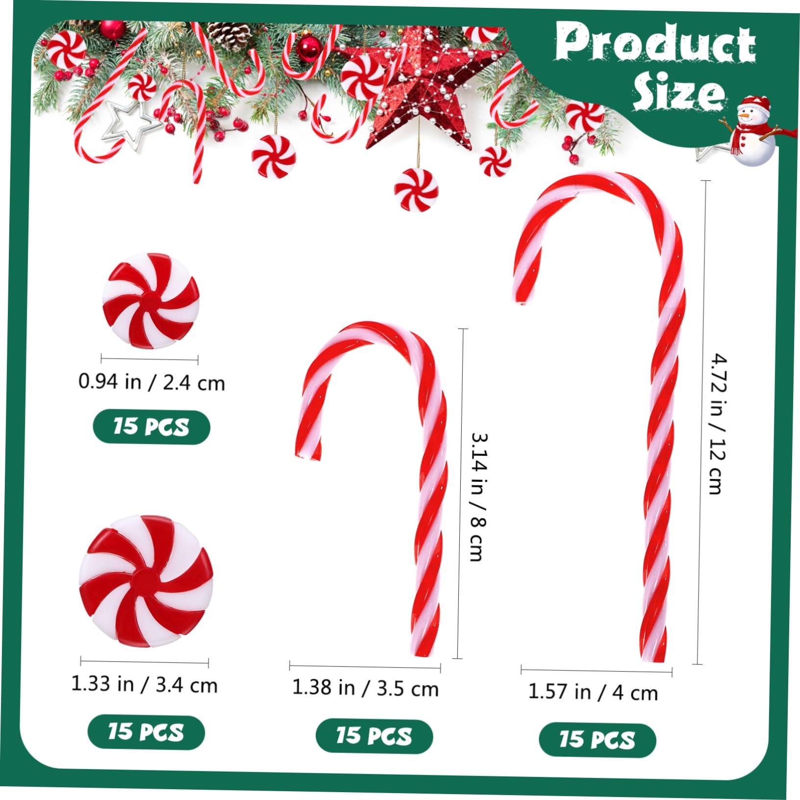 Amazon.co.jp: BUGUUYO 60個 風車キャンディケインクリスマスツリー